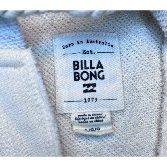 Billabong California Love Pullover Hoodie Vneck Sweatshirt Sweater Size Large - Picture 4 of 14